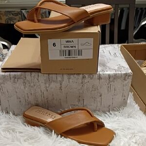 Journee Collection Mina Brown Women's Sz 6 Sandals 🆕👡👡👡
